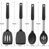 4 PCS Silicone Kitchen Cookware Spatula Colander Cooking Utensils Stainless Steel Leaky Spatula Non-Stick Cookware Kitchen Tools 2