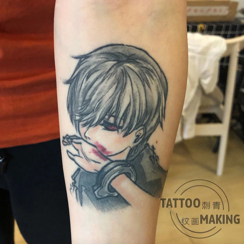 2022 New Anime Dark Vampire Boy Art Waterproof Tattoo Stickers for Woman  Man Body Temporary Tattoo Anime Boy Fake Tattoo Arm| | - AliExpress