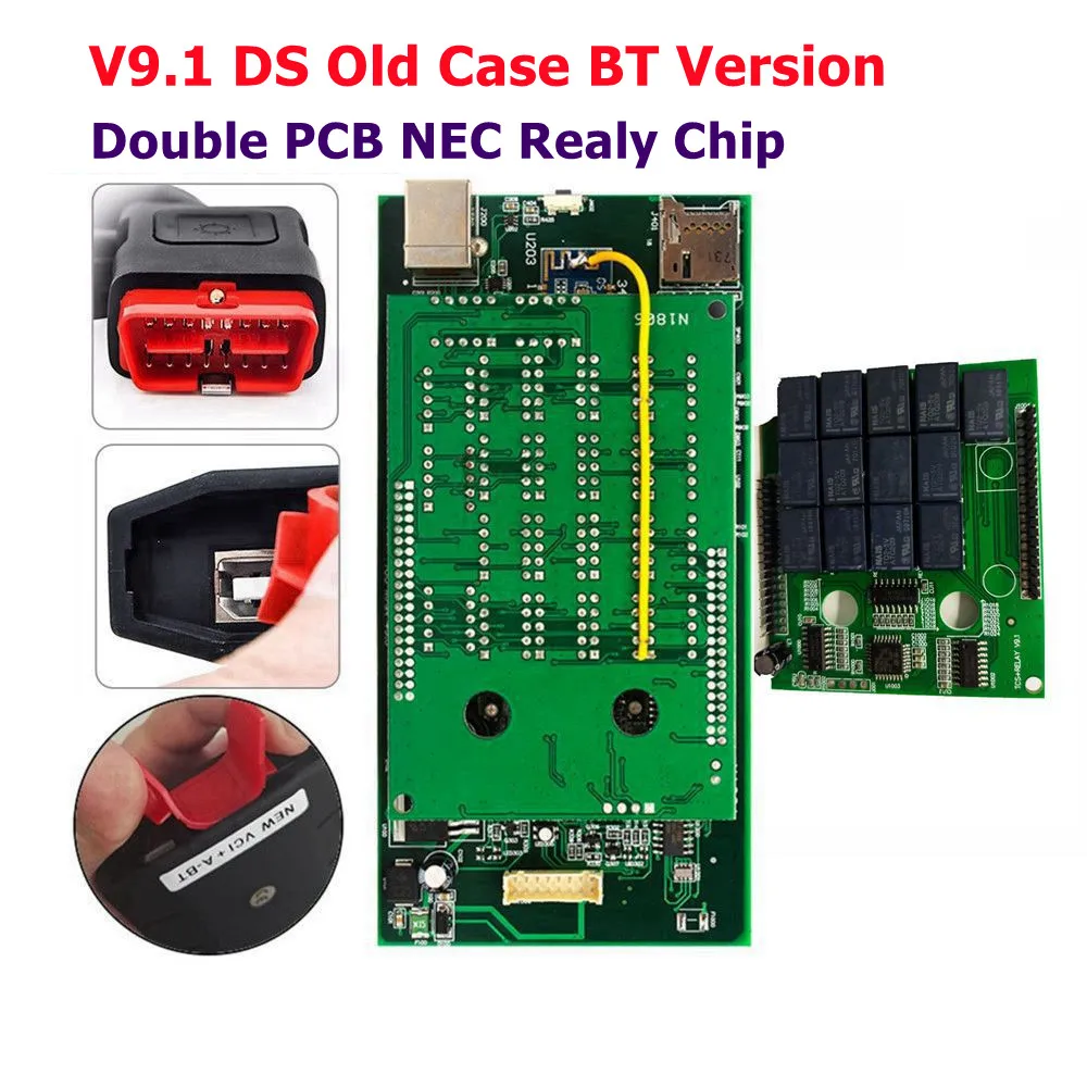 big car inspection equipment DS150 Bluetooth/USB V9.0 Double PCB TCS NEC Relays PRO+ 2020.23 OBDII Diagnosis Scanner Tool Used for Car/Truck car inspection equipment for sale Code Readers & Scanning Tools