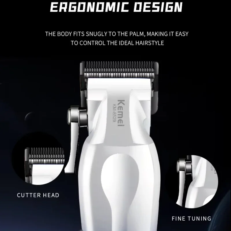KEMEI Km-8529 Hair Cutting Trimmer Professional Hair Trimmer  Set Cordless Rechargeable Shaver For Men 3
