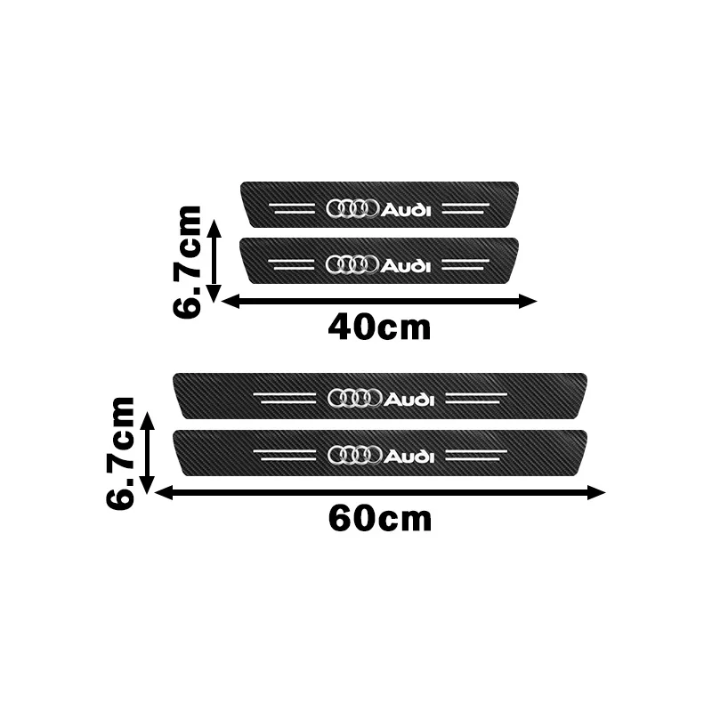 Carbon Fiber Car Door Sill Protector Sticker - Anti-Scratch Decal Accessory