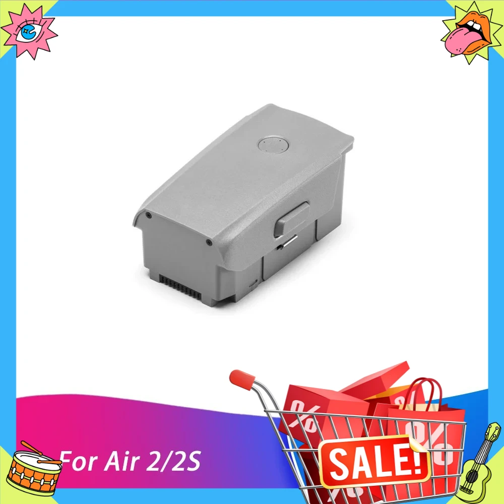 Trois batteries intelligentes alignées, avec chargeur et câble, pour DJI Mavic Air 2/2S. Batterie de remplacement longue durée pour DJI Air 2 et Air 2S.