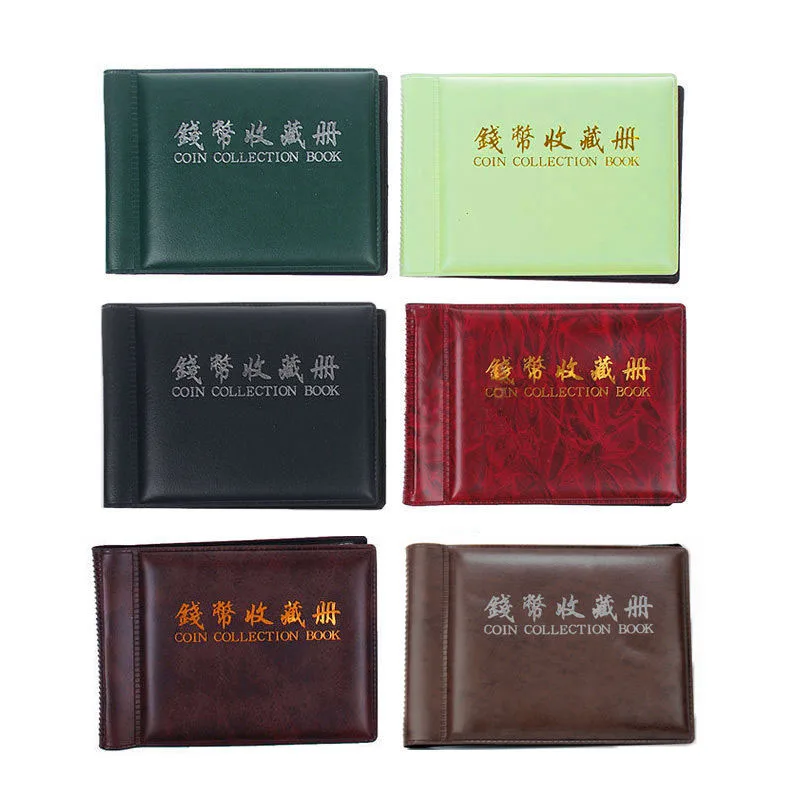 Book Coin Album Holder Pockets 35*40mm Openings Collection Storage Collecting Penny Container Hot New Portable coins collection album,coin collection album