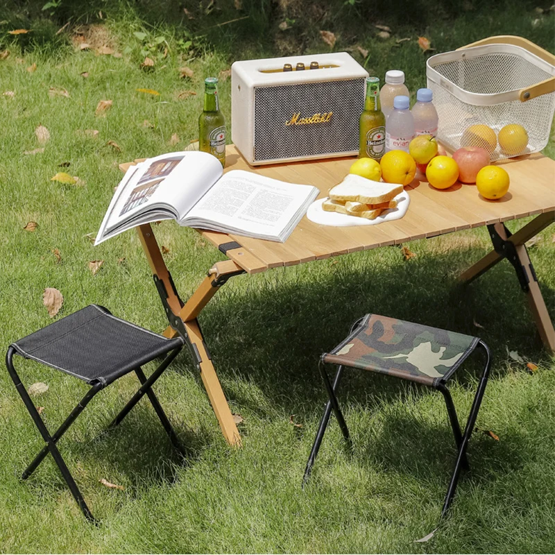 Description Picture 3 of itemOutdoor Chair Camping Portable Folding Aluminum Foldable Fishing Chair Stool Seat Hiking Tools Picnic Camping Stool MIni Storage