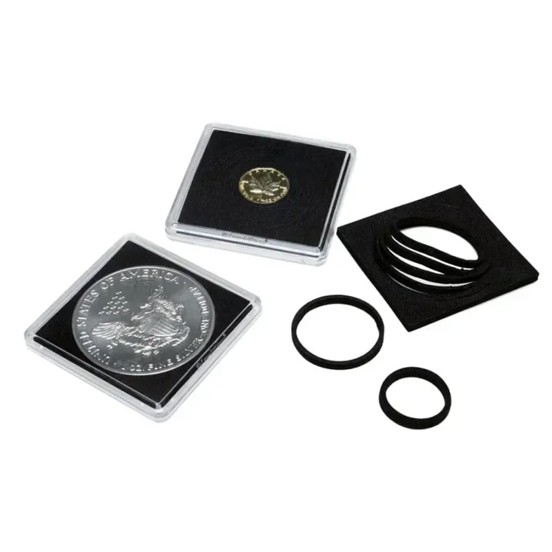 Half Dollar Coin Organizer Boxes 30Pcs/Set Coin Snap Holders Silver Dollar Coin Holders Collection Display Acrylic Cases 6