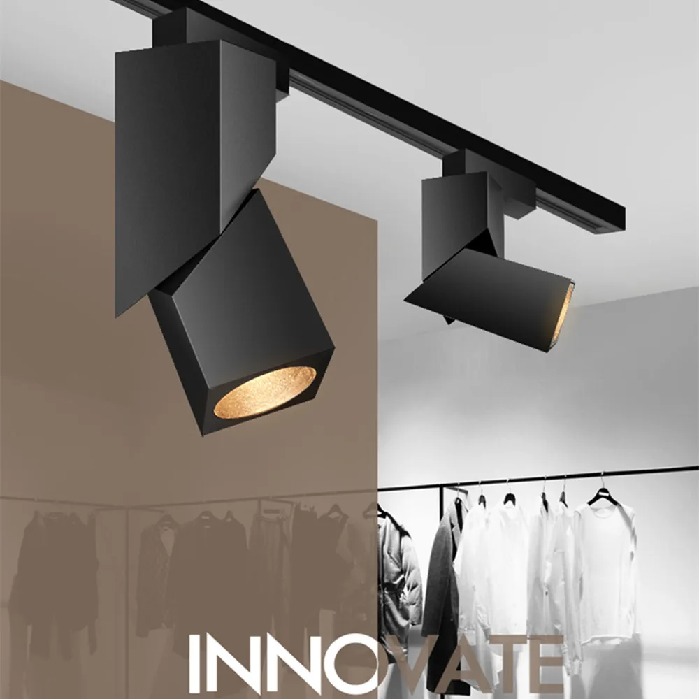 

Foldable Track Spotlights 220v 110V LED Rail Light COB Beads Rotatable Ceiling Lamp for Living Room Bar Cloth Store Shop Aisle
