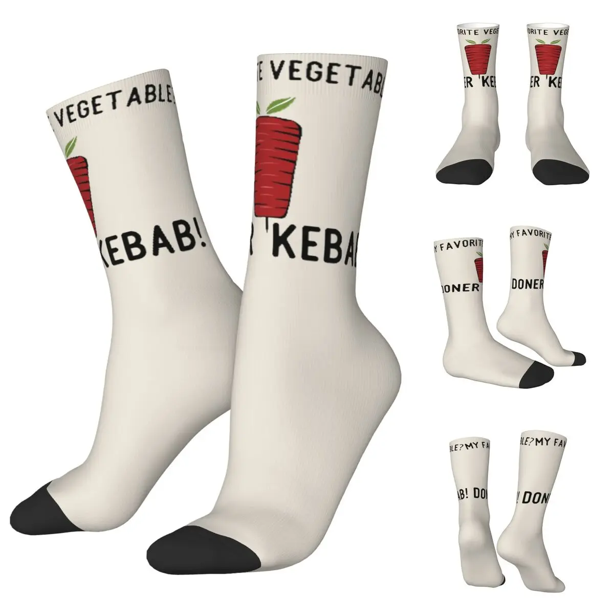 I Love Doner Kebab Men Women Socks,Windproof Beautiful printing Suitable for all seasons Dressing Gifts сумка шоппер seasons love is 40х45 см белая