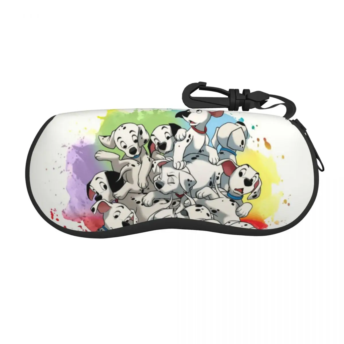 

Funny Dalmatian Puppies Sunglasses Soft Case Neoprene Zipper Pet Dog Shell Eyeglass Case Custom Protective Box For Glasses