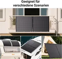 Kit Panneau Solaire Souple 240W 1x240W, Module PV Monocristallin Flexible étanche IP67, Cellule Photovoltaïque Hors Réseau pour batterie 12V, Camping-Car, Voiture, Hangar, Toit, Bateau, Balcon, Système solaire Lionshee 5