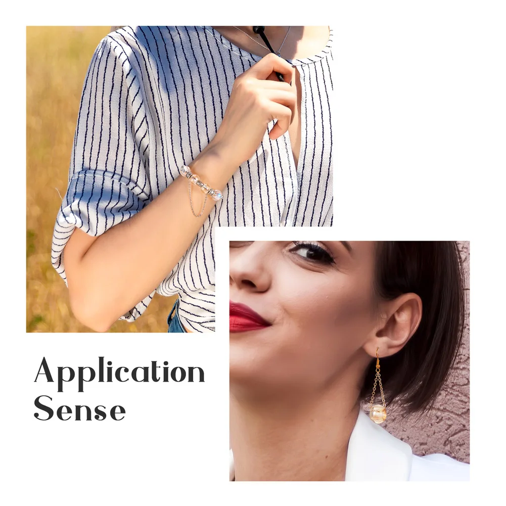 Kissitty 100Pcs Mixed Color Electroplate Transparent Glass European Beads Large Hole Beads For Bracelet Necklace Jewelry Making