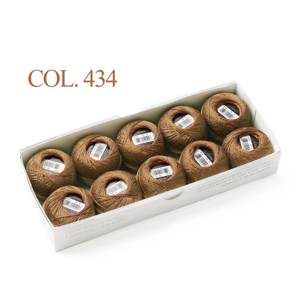 Egyptian Long Staple Cotton Embroidery and Hand Sewing Thread Set - 10 Balls