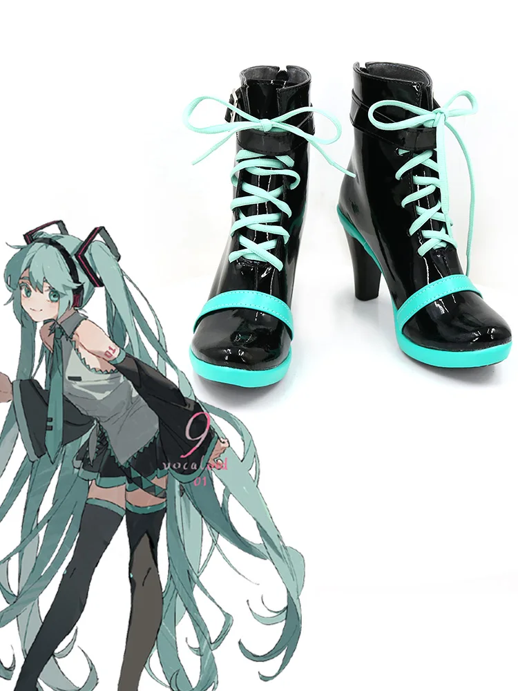 Miku 16th Anniversary Cosplay Shoes Women Men Miku Cos Anime