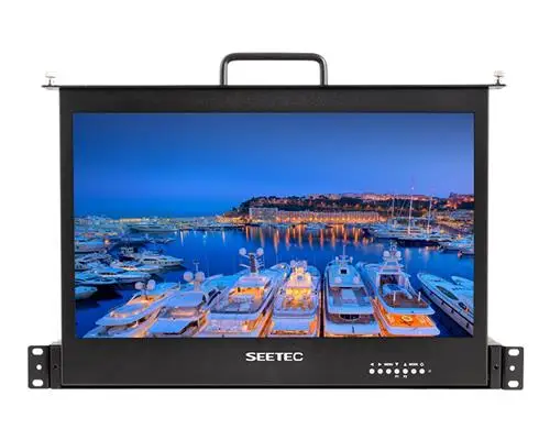 SEETEC SC173-HSD-56 / SC173-HD-56 17.3인치 1RU 풀아웃 랙 마운트 디렉터 방송 모니터 (전원 어댑터 포함, 풀 HD)