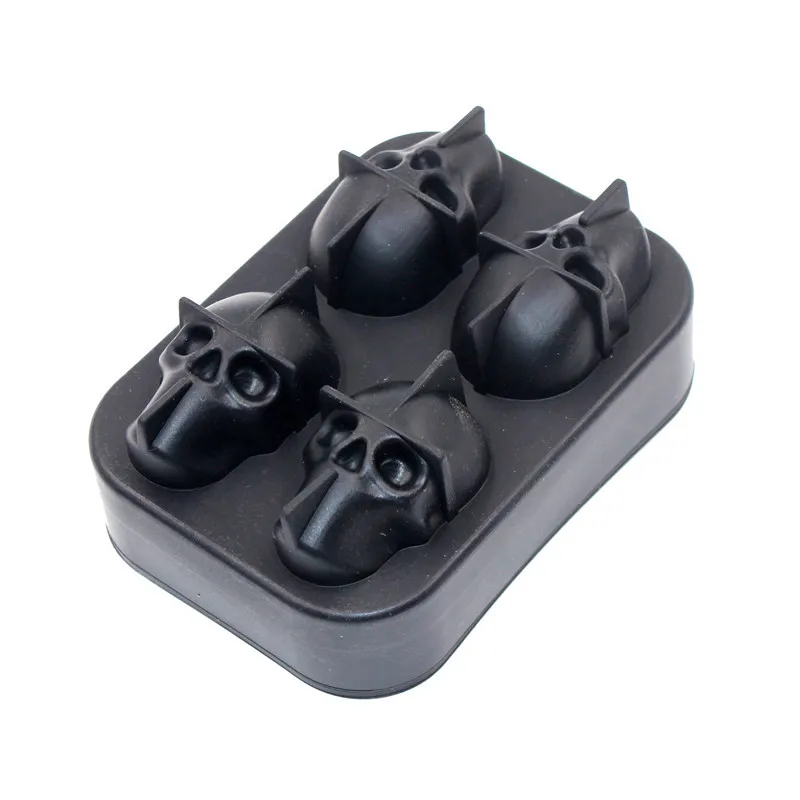 Ice Cube Mold 6 with Silicone Skull Ice Cube Silicone 4 with Skull Halloween Bone Mold Bar Supplies