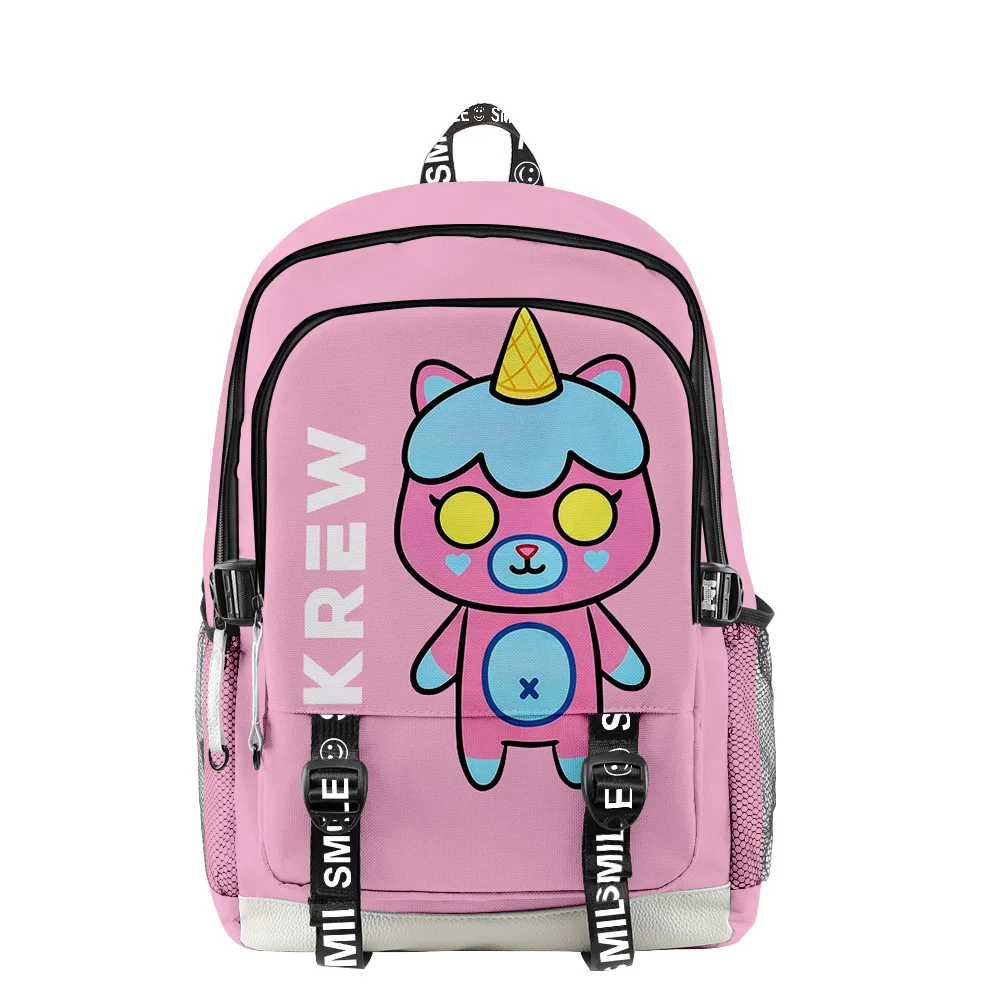 ItsFunneh Krew District Merch Backpack 2022 Casual Style School Bag Women Men Girls Boys Unisex Bag 6