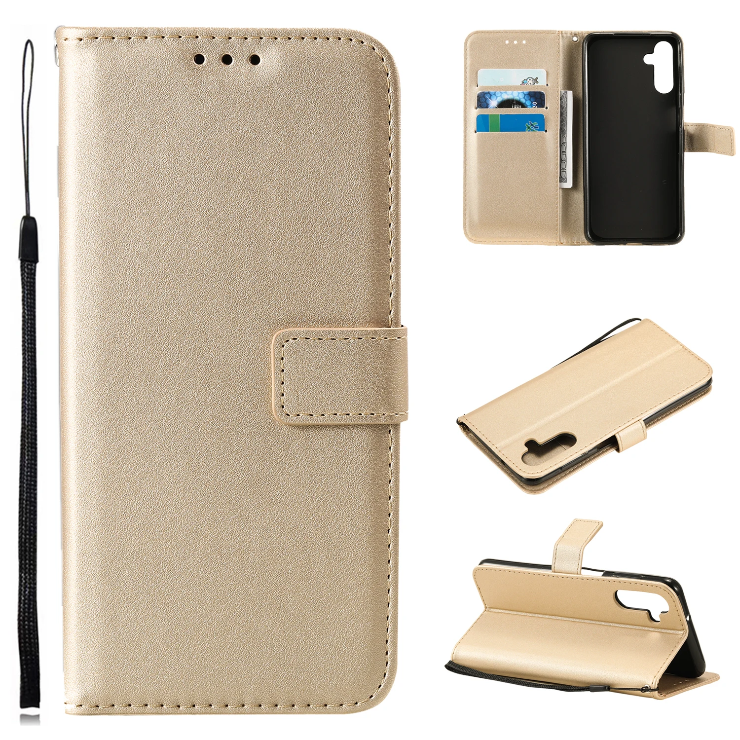 thumbnail image 1 of For Samsung A53 A05s A03 A12 A13 A21s A71 A32 A33 A50 A51 A52 A53 A72 A73 Flip Leather Wallet Case For Galaxy S23FE A14 A15 Case, 1 of 5