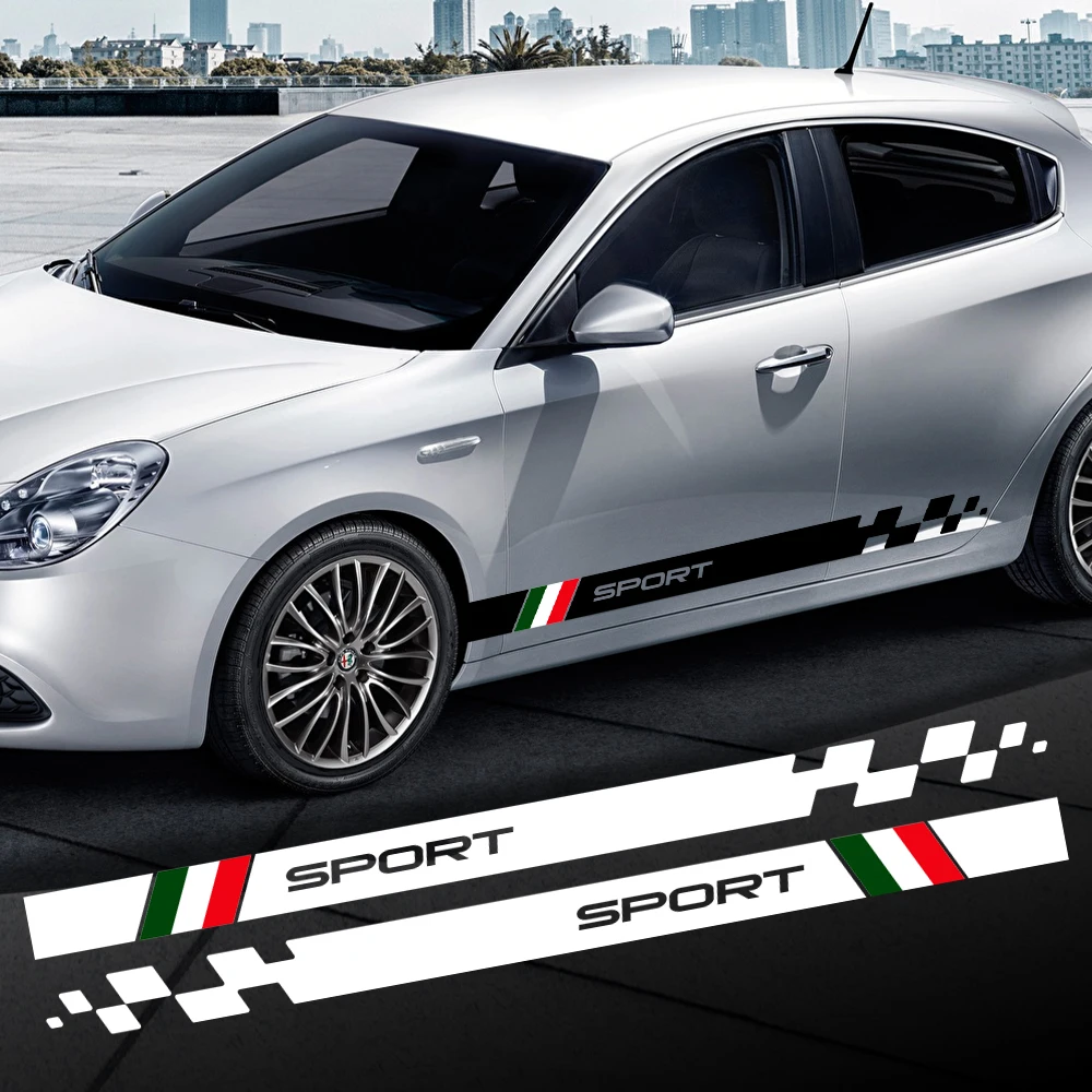 Per Alfa Romeo Giulietta Car Door Side Adesivi In Pvc Racing Sport Graphics Vinyl Film Decor Decalcomanie Auto Suv Tuning Accessori