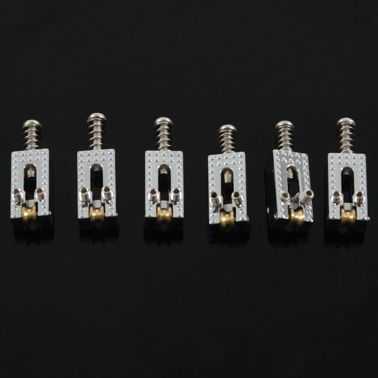 6 роликовых мостовых седлов Tremolo с гаечным ключом для крыла Strat Tele электрическая гитара Хромированный Цвет (art.: 3920c2dec1771) - 3920c2dec1771