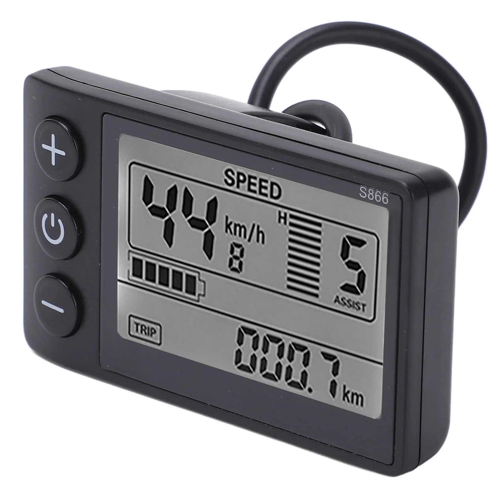 Electric Bike LCD Display Panel Electric S866 LCD Display Meter 24V 36V 48V Control Panel Waterproof Plug electric bike conversion kit bicycle booster