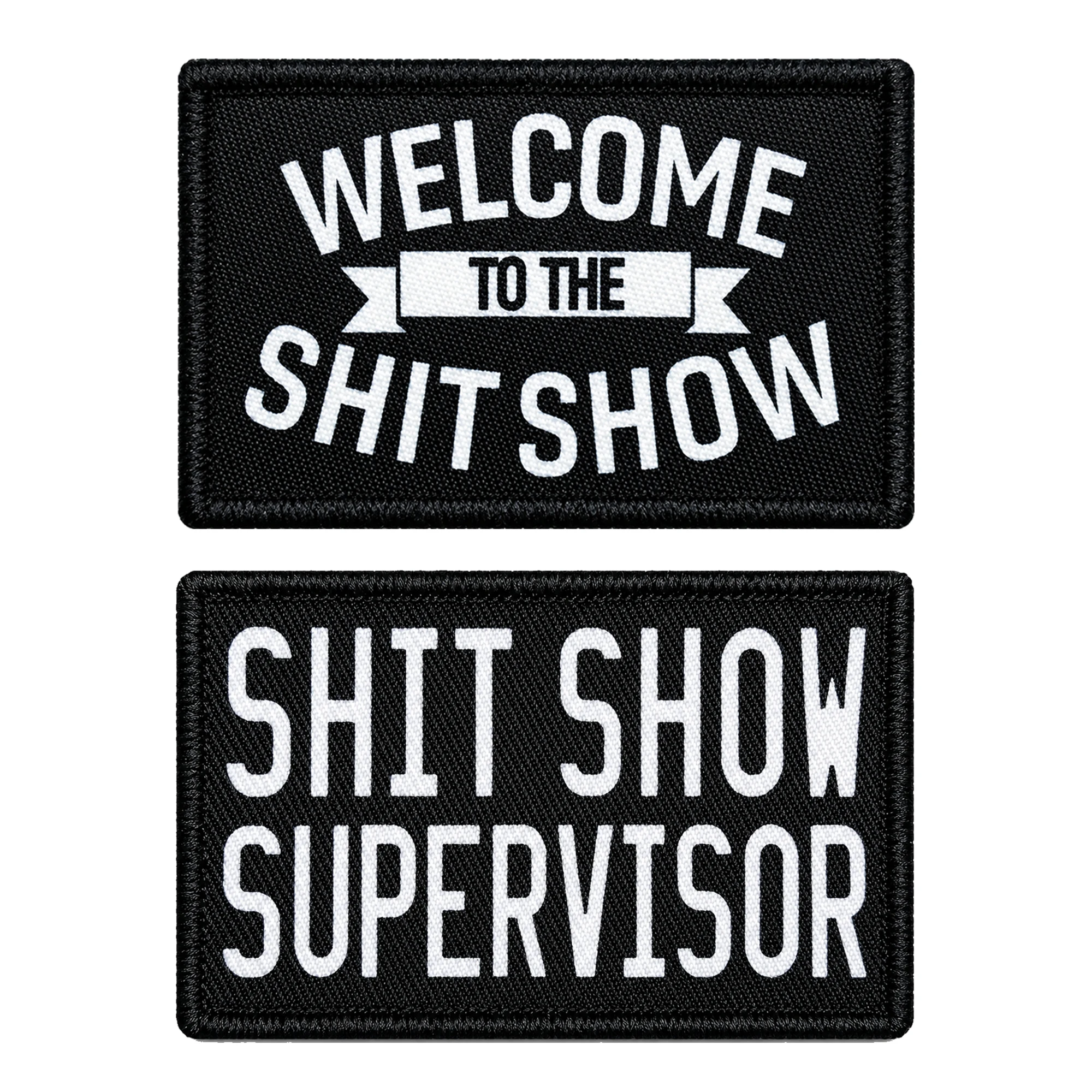 1 Stück lustiger Aufnäher „Shit Show Supervisor“ 2' x 3' Zoll Morale Patch mit Klettverschluss