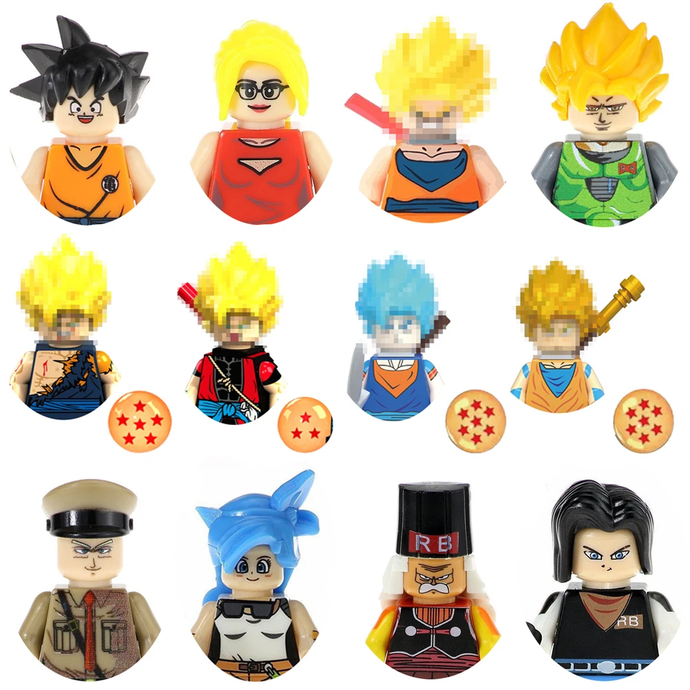 Goku Maßgeschneidert Minifigur Passt Lego Toy Dragon Ball XP051 