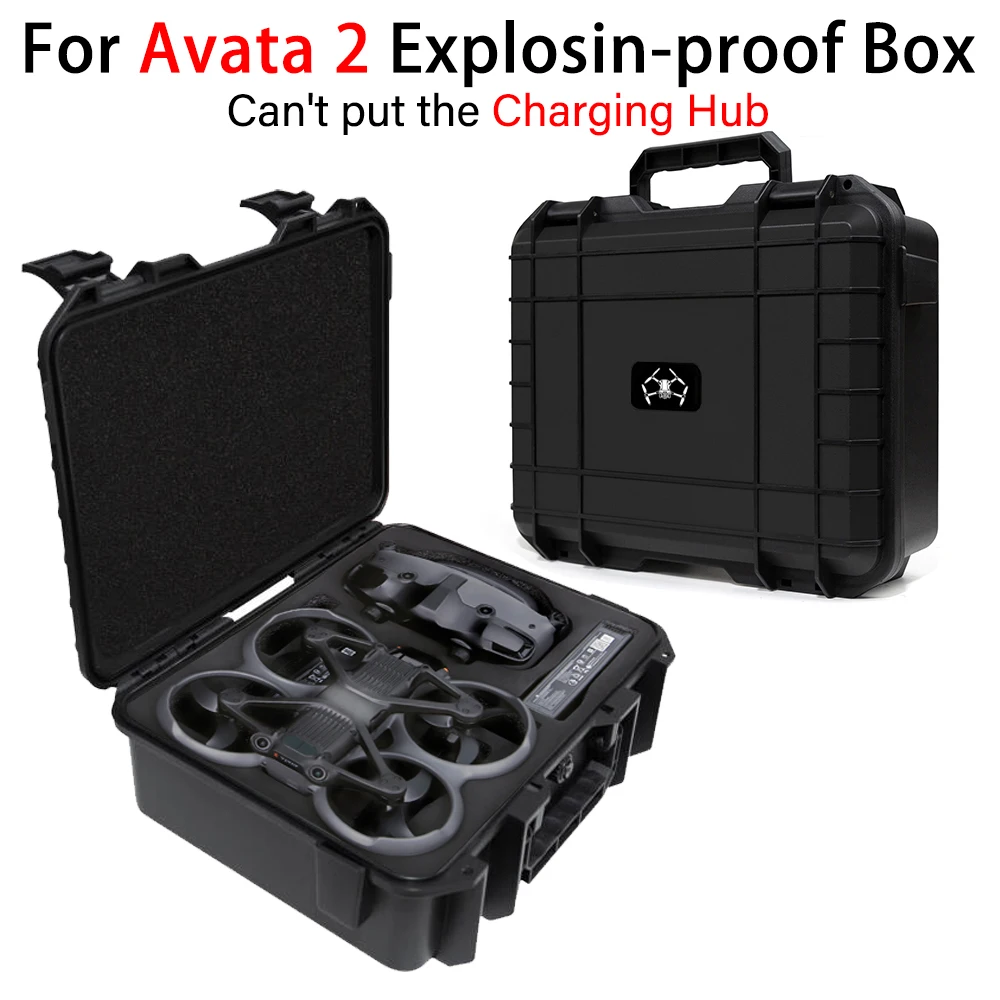 Explosion-Proof Box For DJI Avata 2 For Goggles 3 Waterproof Storage Case Hard Portable Carrying Case Suitcase Drone Accessories