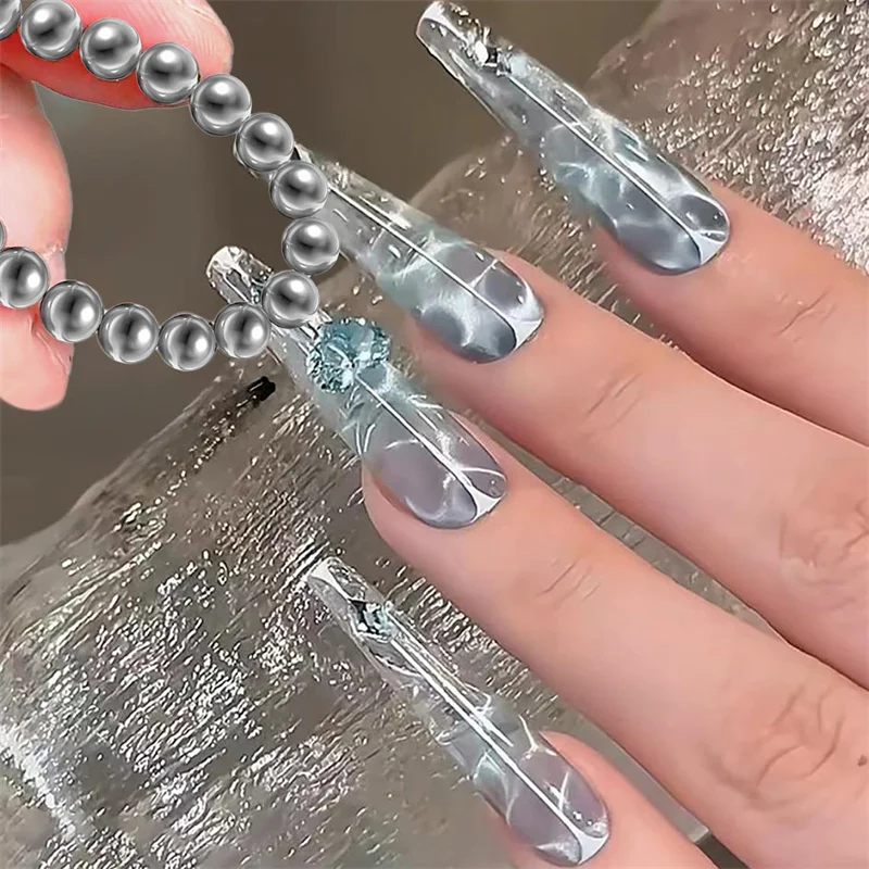 Nail Magnet Beads Cat Eye Gel Polish Magnetic Tools 40Pcs magnetic nail art tools cat eye nail tool magnetic nail tools magnetic nail pen