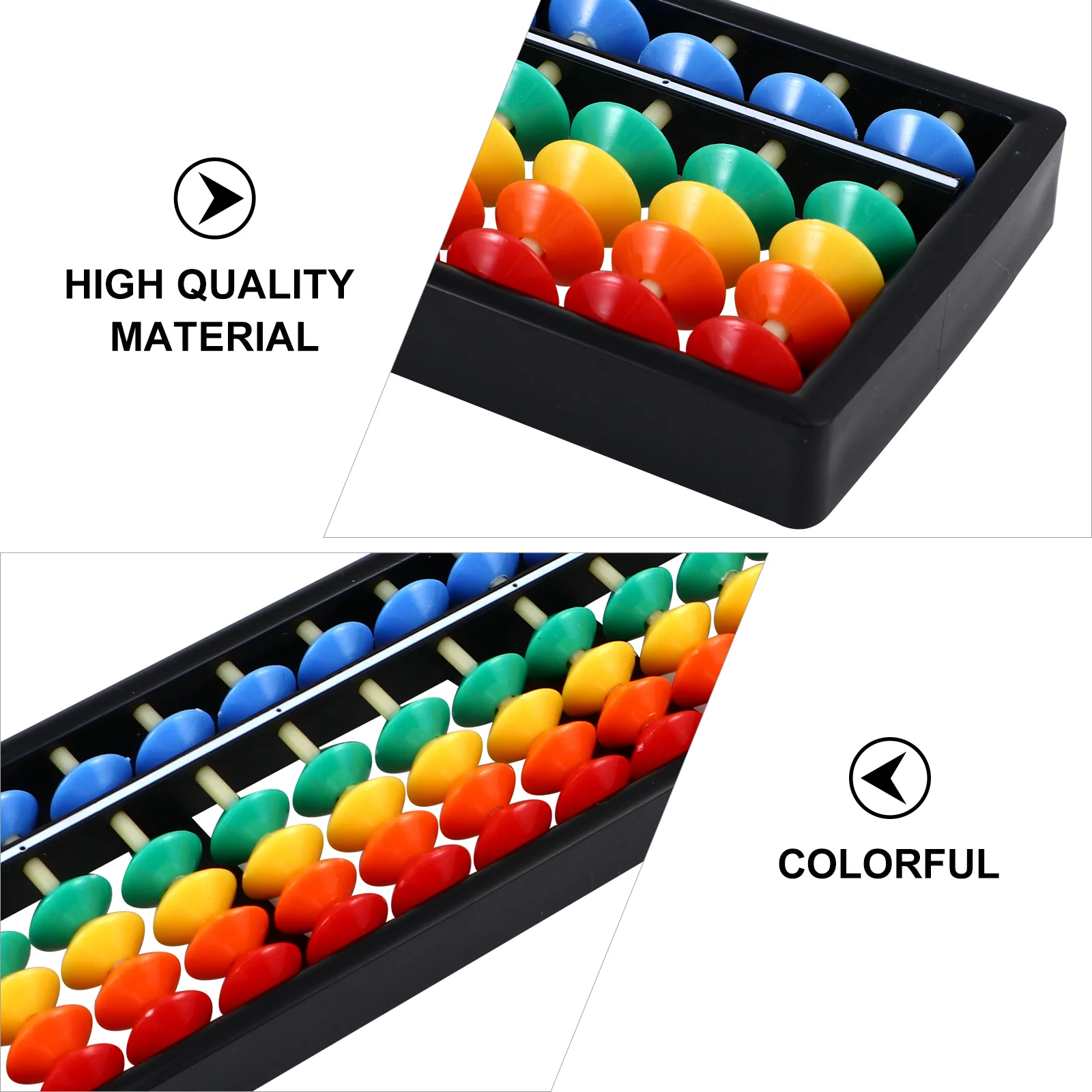 Abacus Math Chinese Abacuses Bead Counter Tool Rapid Calculation User-friendly Arithmetic 17 Digits Rods Abs