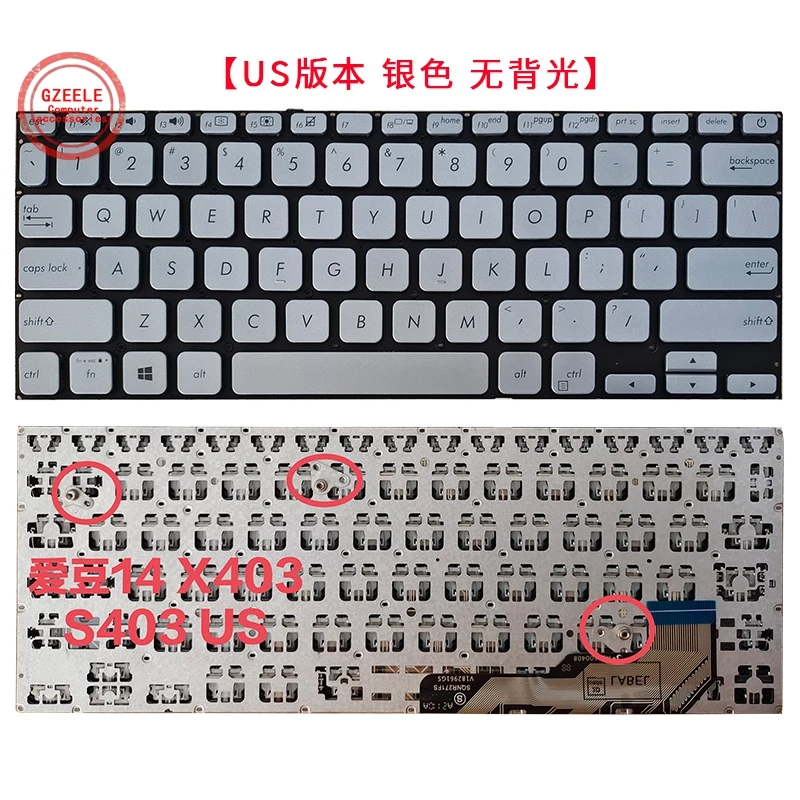 Eua ru Novo para Asus Vivobook S13 S330 S330u S330f X330 X330un X330ua Adol 13u 13ua 13un 13f 13fa 13fn Teclado Retroiluminado - Imagem 6