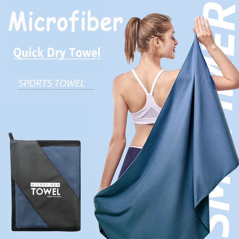 Asciugamano Da Viaggio In Microfibra 76x152 Cm – Asciugatura Rapida, Super Assorbente, Leggero Con Custodia, Per Spiaggia, Palestra E Sport