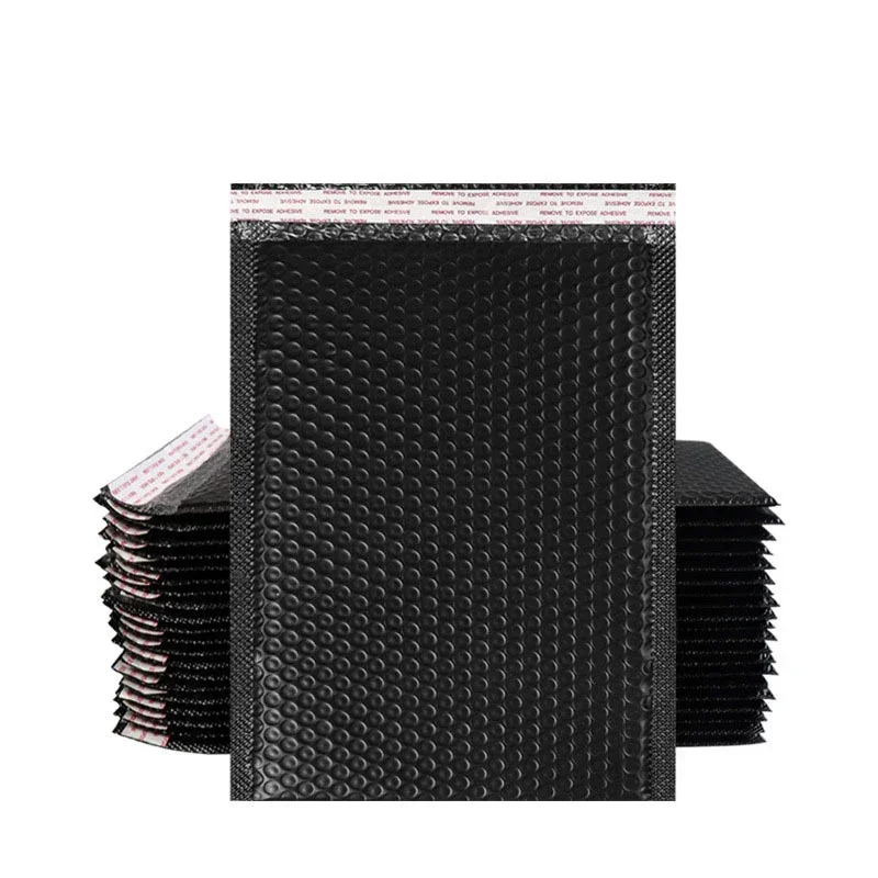 동시 압출 두꺼운 필름 봉투, 수제 블랙 폼, 충격 방지, 25x30cm, 우편 사양, 50 개 배송 방수
