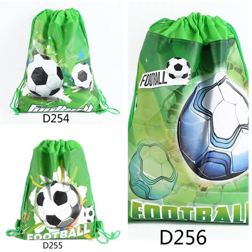 3 Pieces Children Soccer Bag Drawstring Party Sports Storage Carry Football Backpack Ball Holder Fitness Organizing