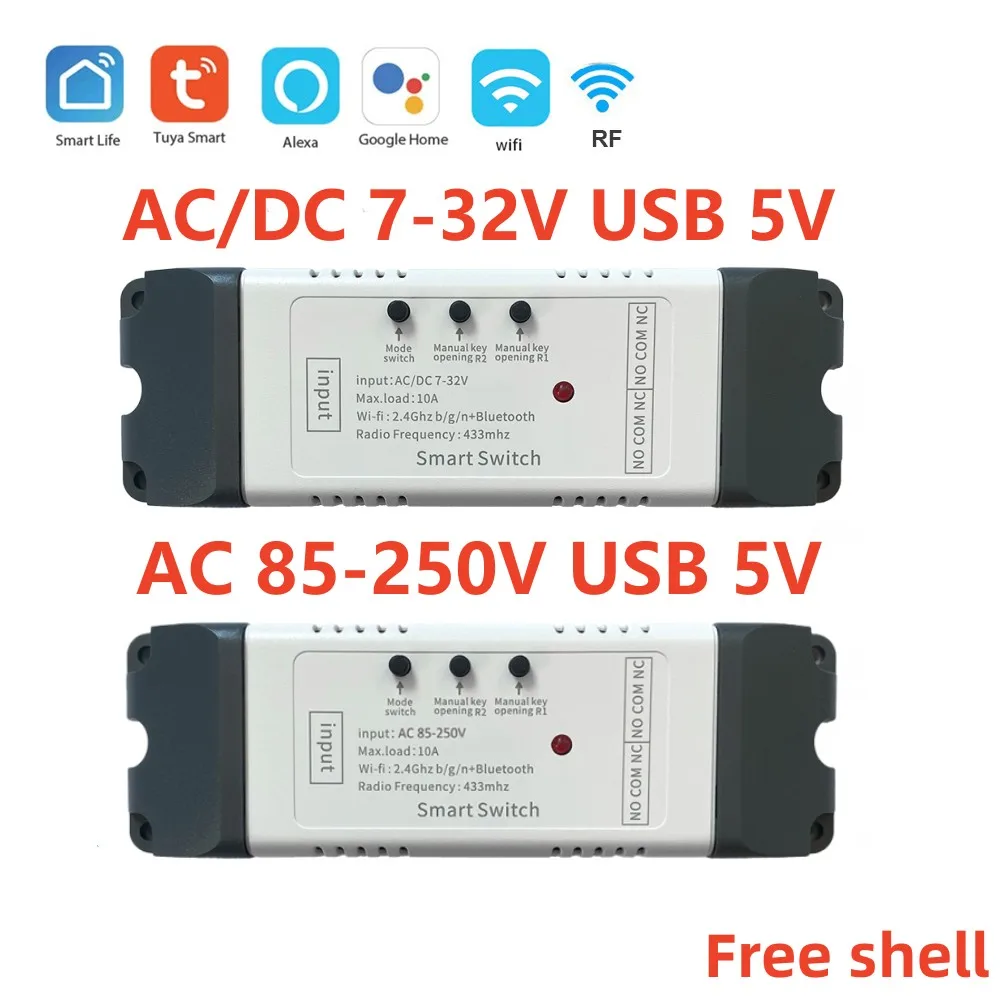 Wi-Fi Smart Home Wireless Relay Switch – USB Powered, 10A Capacity