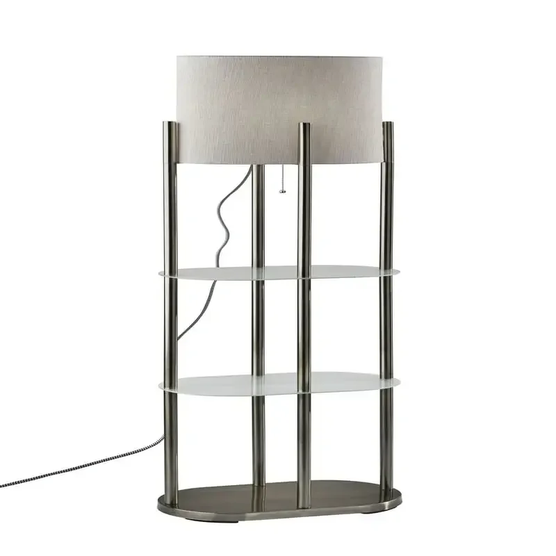 

Norman Shelf Floor Lamp in Brushed Steel