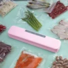 1 PC vacuum sealing machine, portable food preservation, storage, compression and packaging machine 3