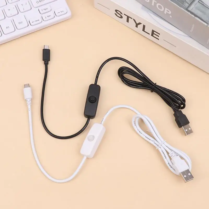 [F] USB 연장 케이블(온오프 스위치 포함) USB 램프용 연장 케이블 USB 팬 LED 스트립 램프 전구 조명용