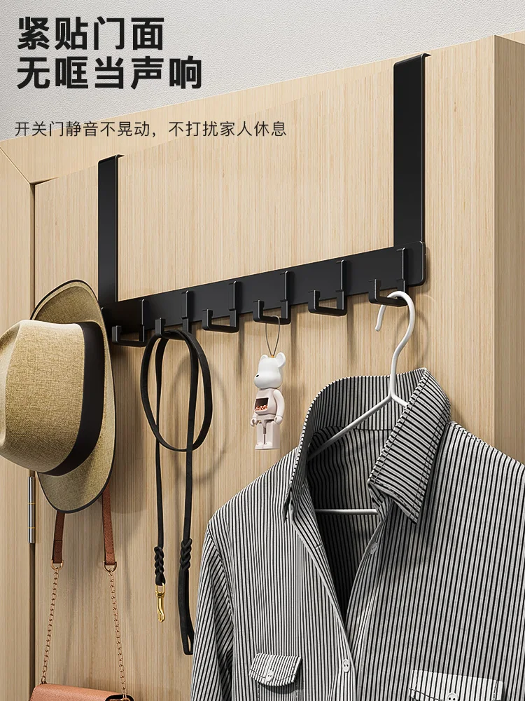 Door Behind Hook Storage Wall Hanging Clothes Hanger Coat Hook Punch-free Hanger Bedroom Organizer Storage Kitchen Accessories