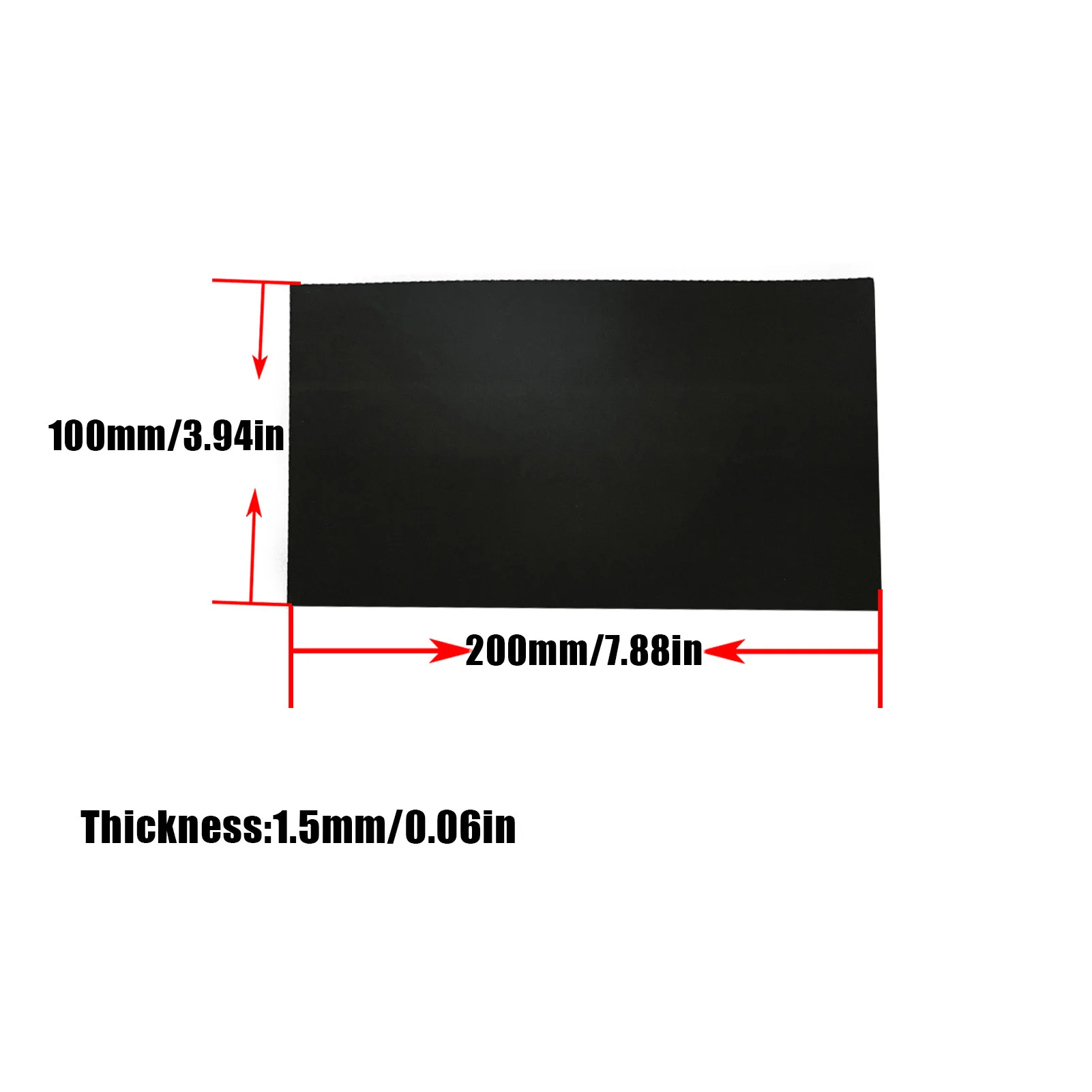 

TOJOIN 2 PCS of RF Microwave Absorbers, 7.88inchx 3.94inch x 0.06inch(200mm x 100mm x 1.5mm), Black, EMI Absorber, Adhesive Back