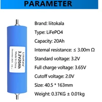 LiitoKala 3.2V 20Ah batterie LiFePO4 cellule de phosphate pour 4S 12V 24V moto voiture moteur batteries Modification onduleur Grade A 4