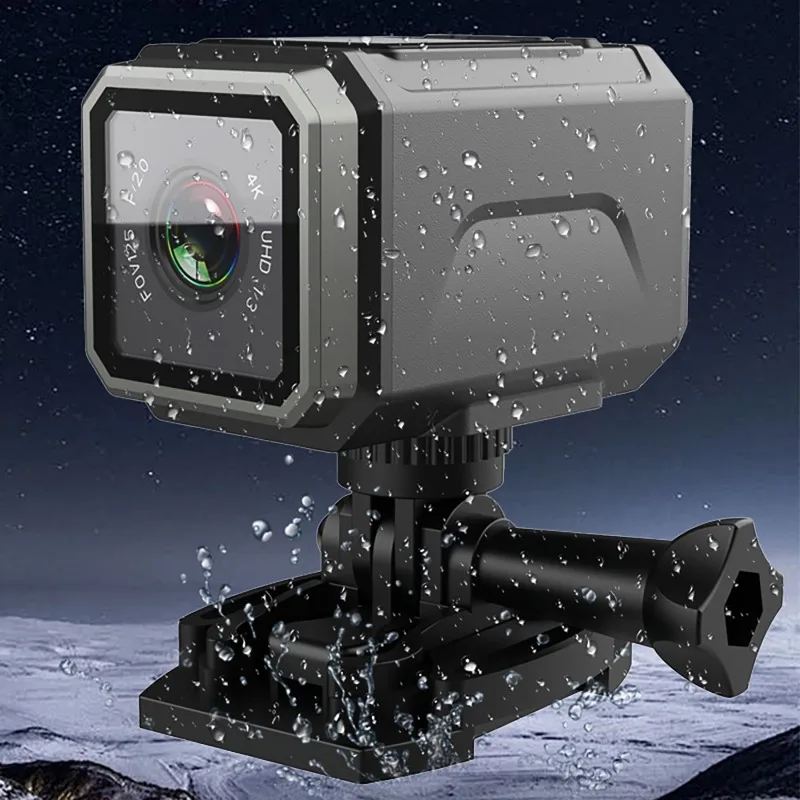 4K Ultra HD Action Camera Wireless Wi-Fi Outdoor Waterproof Anti-shake Multi-Function Cycling Recorder Mini Motorcycle Cam