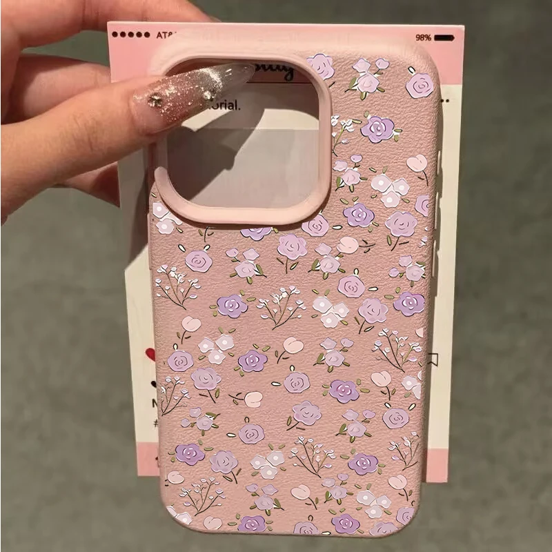 Floral Pattern Silicone Phone Case