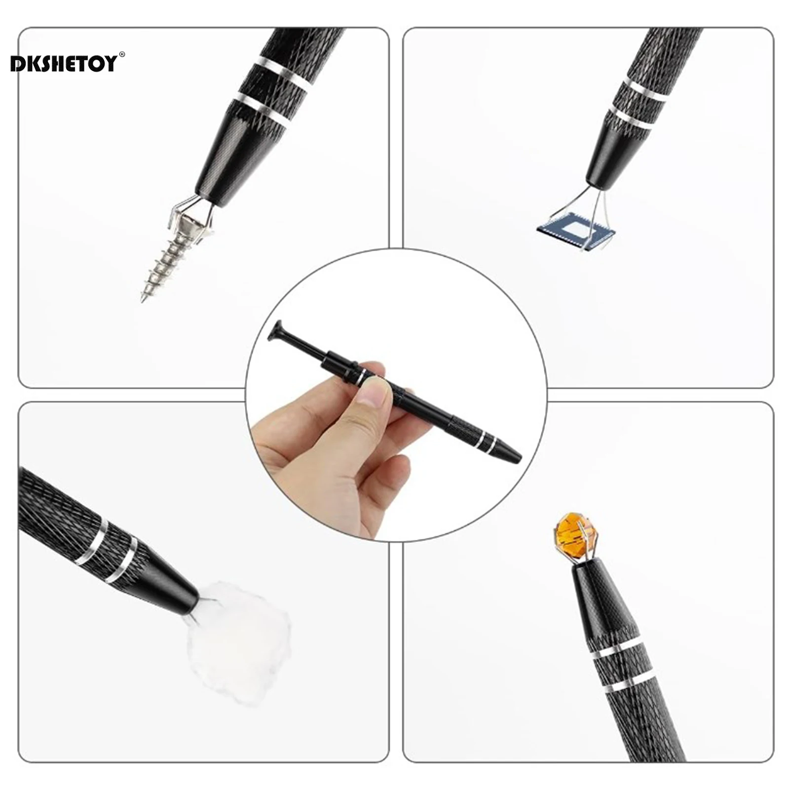 4 Claw Jewelry Grabber Tool 4 Prongs IC Chips Aluminum Alloy Grabber Tools for Electronic Components
