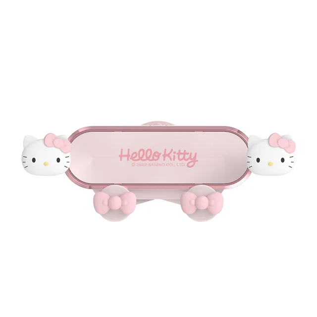 Adorable Hello Kitty Gravity Car Navigation Bracket: Pink Cartoon Mobile Phone Support 5