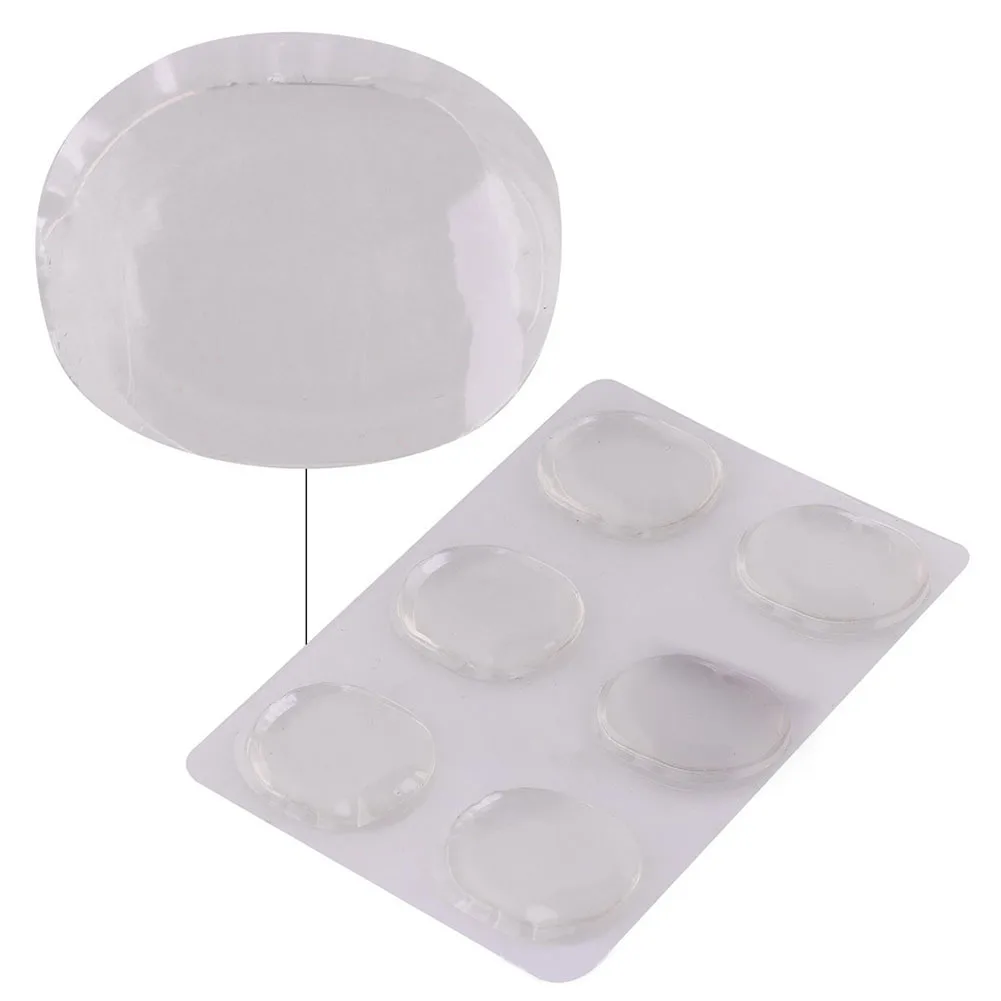 

High Quality Gel Pads Drum Damper 18*12cm 6 PCS 6pcs/sheet Accessories Drum Drum Damper Gel Pads Parts Silicone