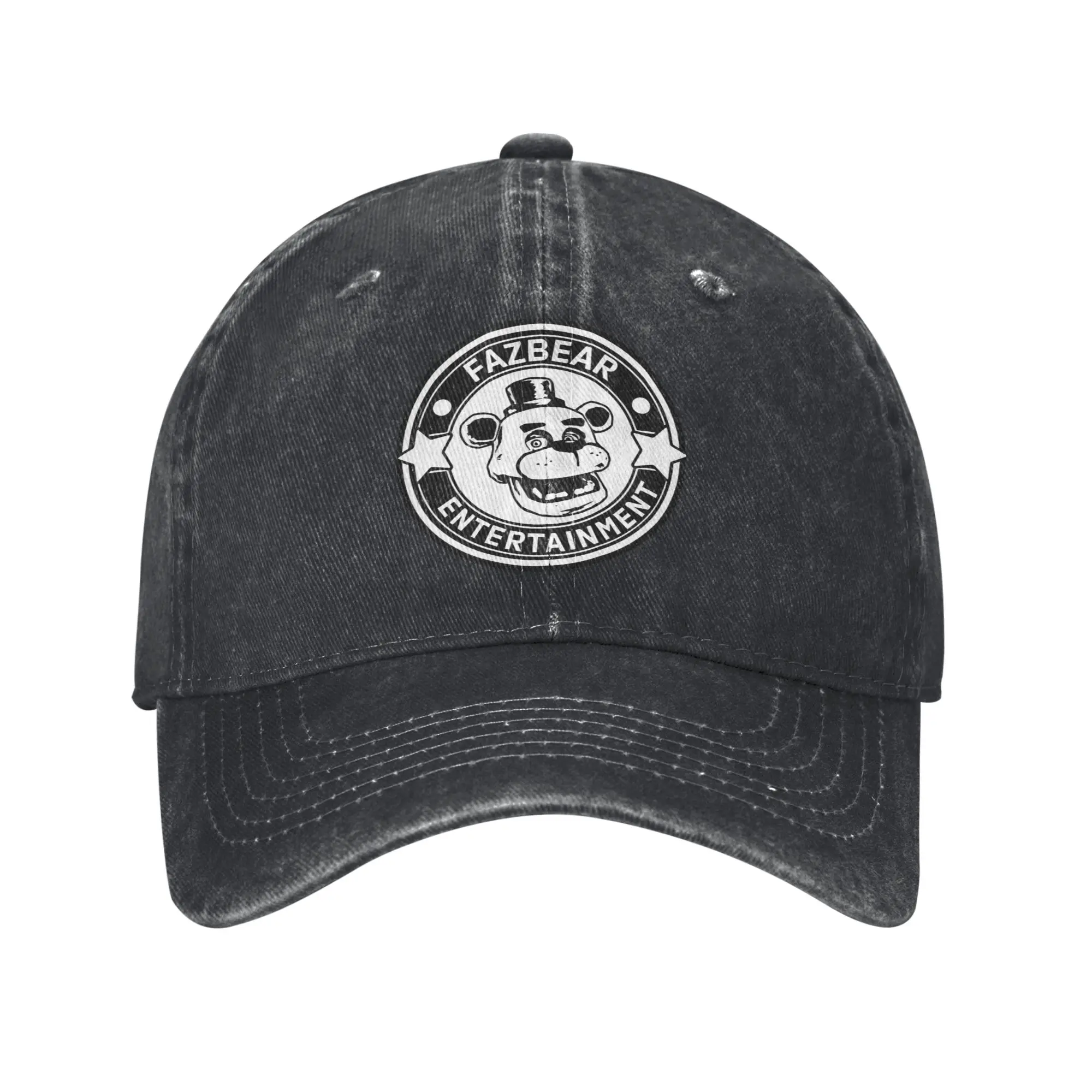 Vintage FNAF At Freddys Baseball Cap für Männer Frauen Distressed Cotton Sun Cap Outdoor Workouts Unstrukturierte Soft Caps Hut