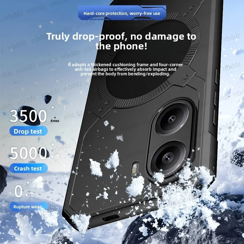 Yellow Copper Graphene Heat Dissipation Shockproof Silicone Phone Case