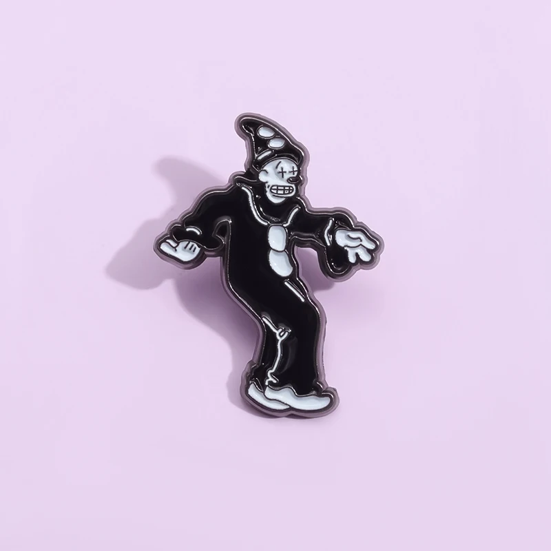 

Classic Movies Funny Character Enamel Pins Halloween Clown Brooches Gothic Punk Accessories Jewelry Clothes Backpack Lapel Badge