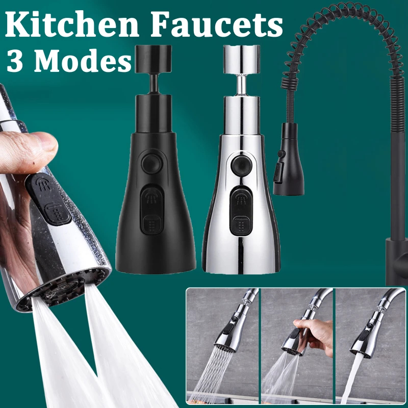 Universal Kitchen Faucet Extender 360Â° Swivel Aerator Plastic Splash Guard Strainer Sink Aerator Spout