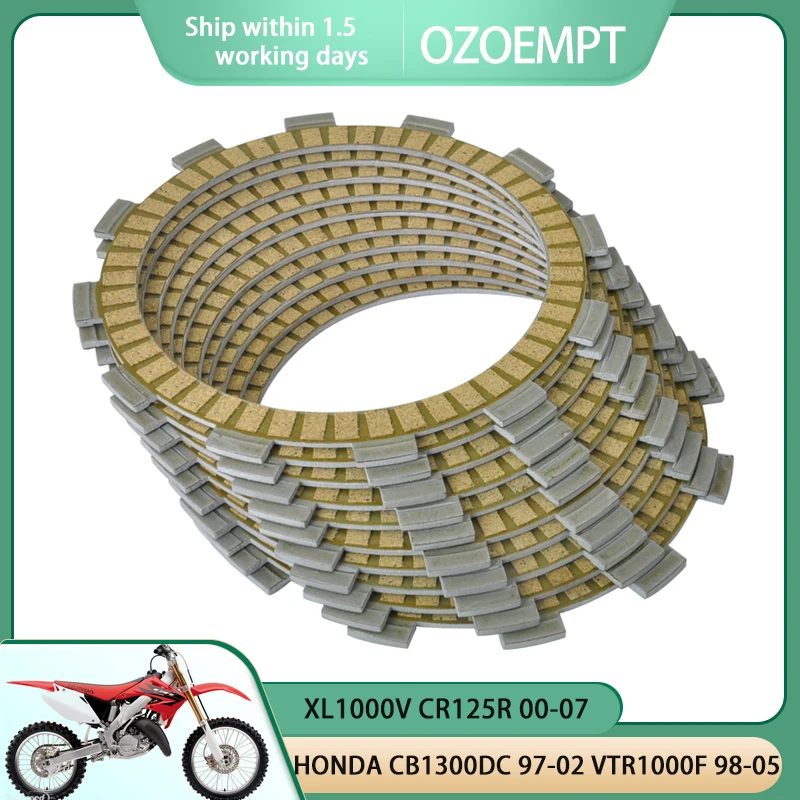 

Фибрирующая пластина сцепления OZOEMPT, подходит для HONDA CB1300DC 97-02 VTR1000F 98-05 XL1000V CR125R 00-07