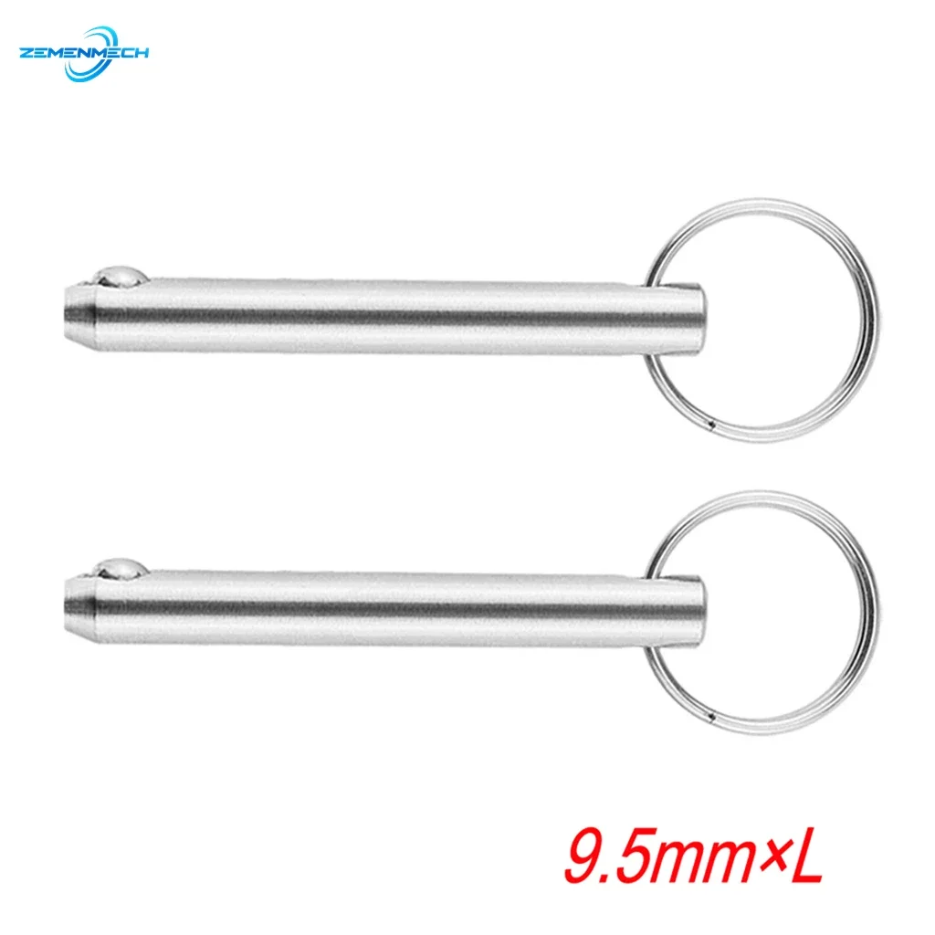 

2X Boat Accessories 9.5mm 316 Stainless Steel Marine Grade Quick Release Ball Pin for Boat Bimini Top Deck Hinge Marine Hardware